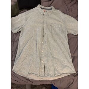 Men's Levi's Floral Pattern Short Sleeve Button Up Shirt (L)